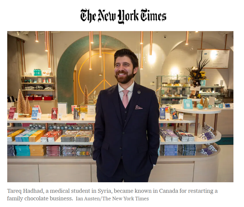 Tareq Hadhad in The New York Times!