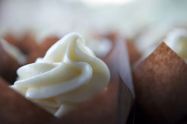 Cupcakes with buttercream frosting