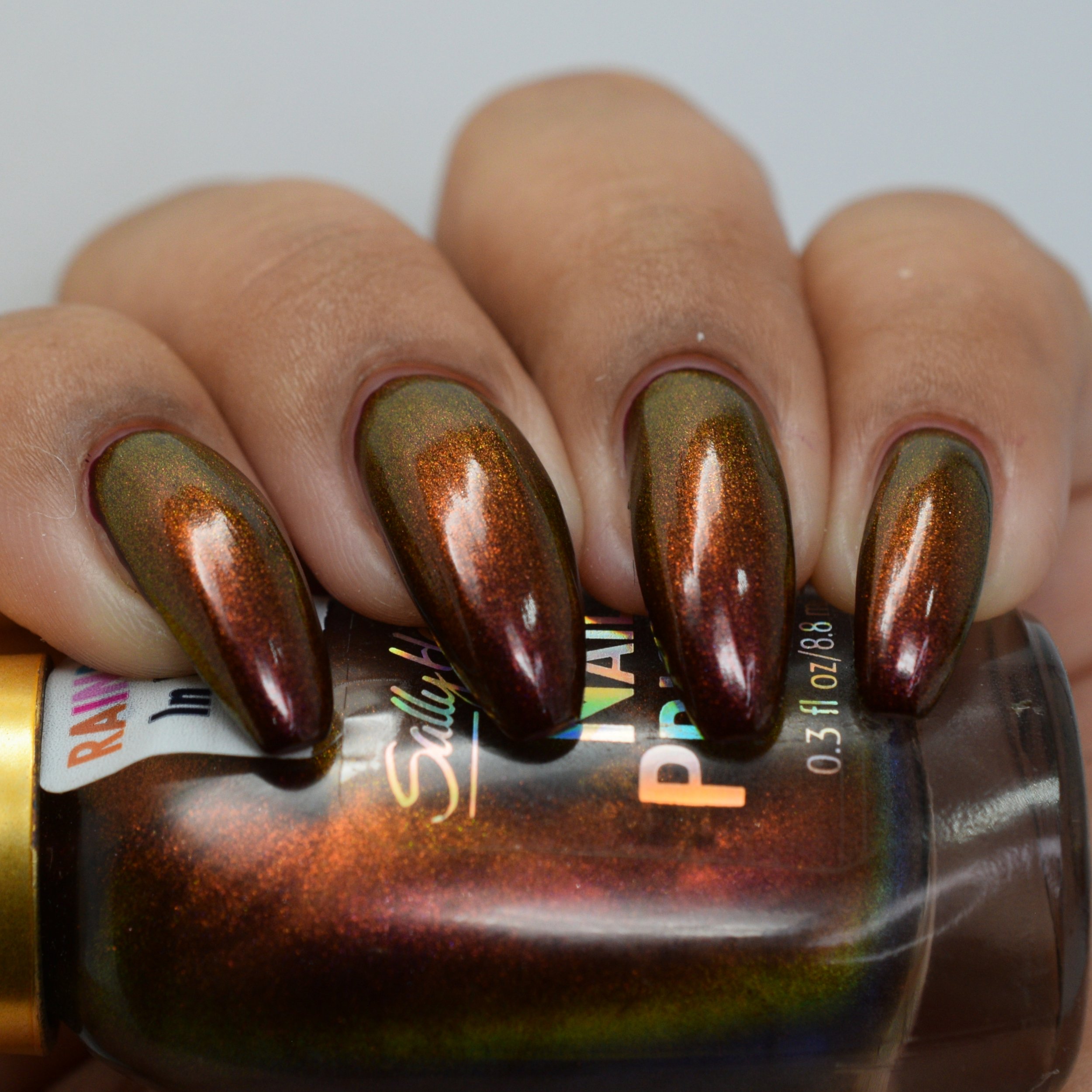 Sally Hansen Prisms Ruby Emerald over Chanel Rouge Noir 4.JPG