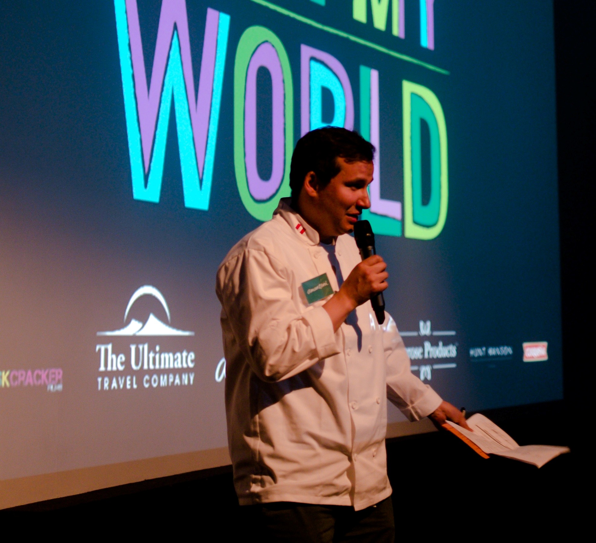 Martin Morales talks the guests through their culinary journey. (Photo: Melissa North)