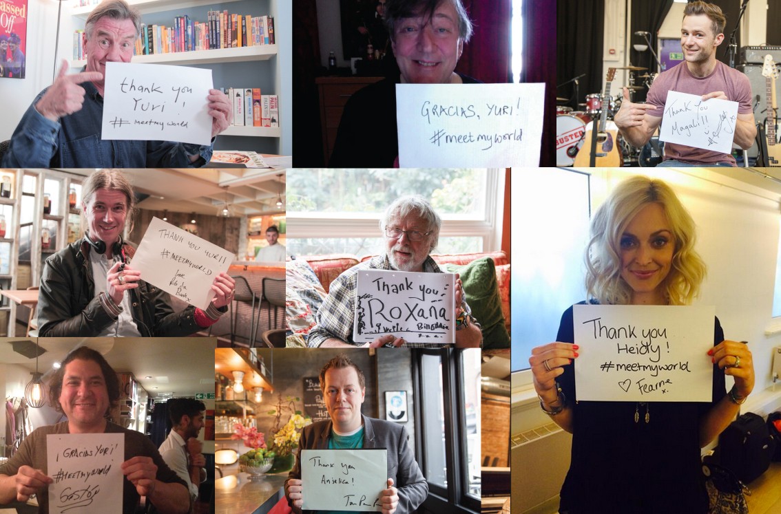 We couldn't believe our eyes when we came across thank you photos from Stephen Fry, Michael Palin, Fearne Cotton, Harry Judd, Bill Oddie, Michael Bond, Rob da Bank, Tom Parker-Bowles, Richard Reed just to name a few...
