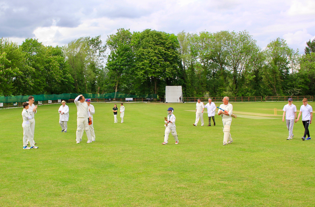 North Dean leave the field for a well earned tea after setting Speen CC an impossible innings to follow!