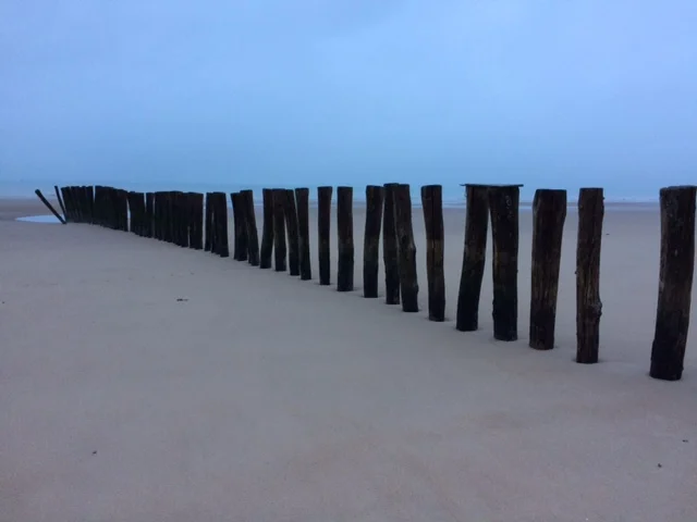 The beach at Calais on a late afternoon in February