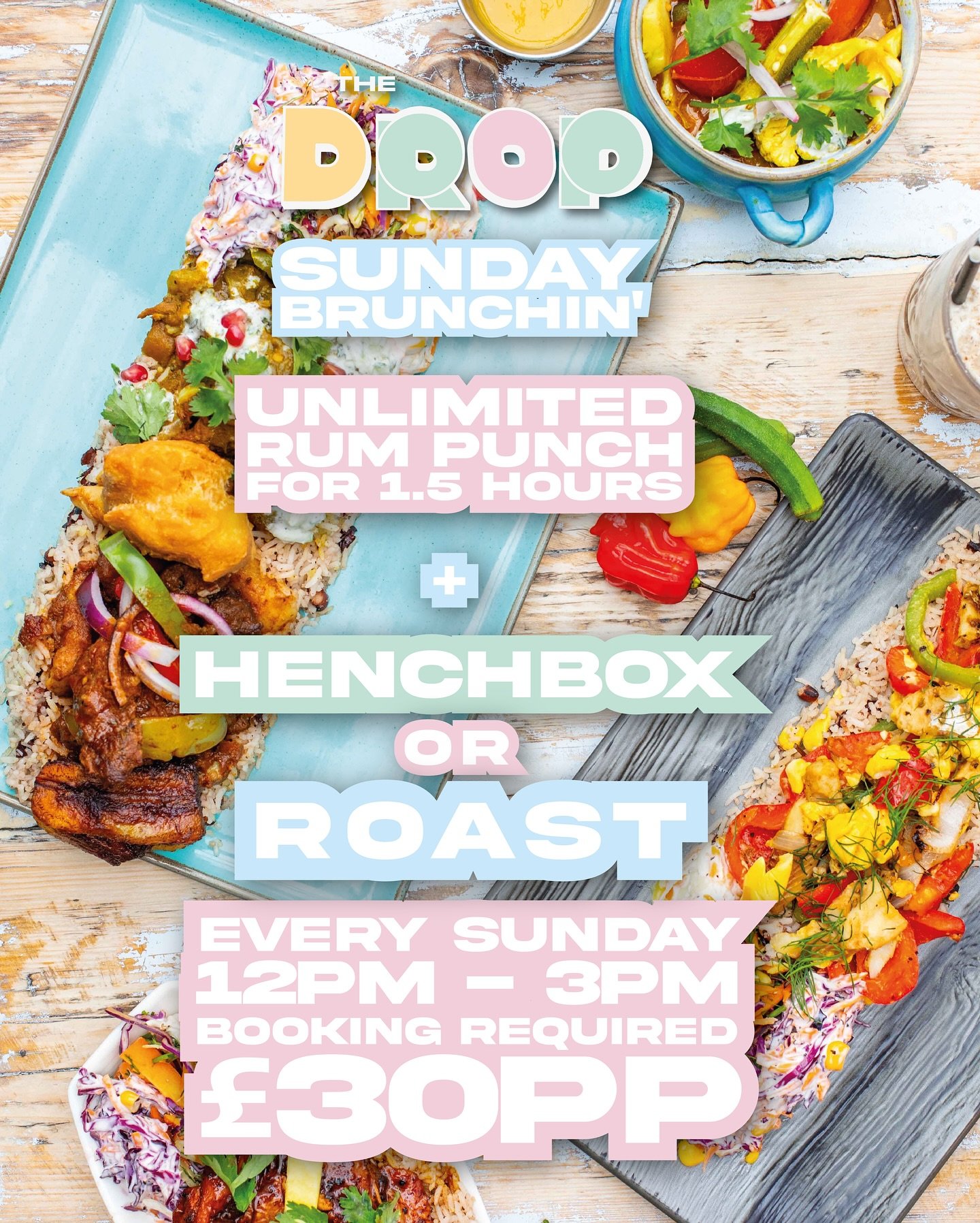 Spaces available for tomorrow book under &lsquo;SUNDAY BRUNCH&rsquo; online either at 12pm or 130pm for the free flowing punch and roast or hench!

#brunchmcr #sundaybrunch #manchesterbrunch