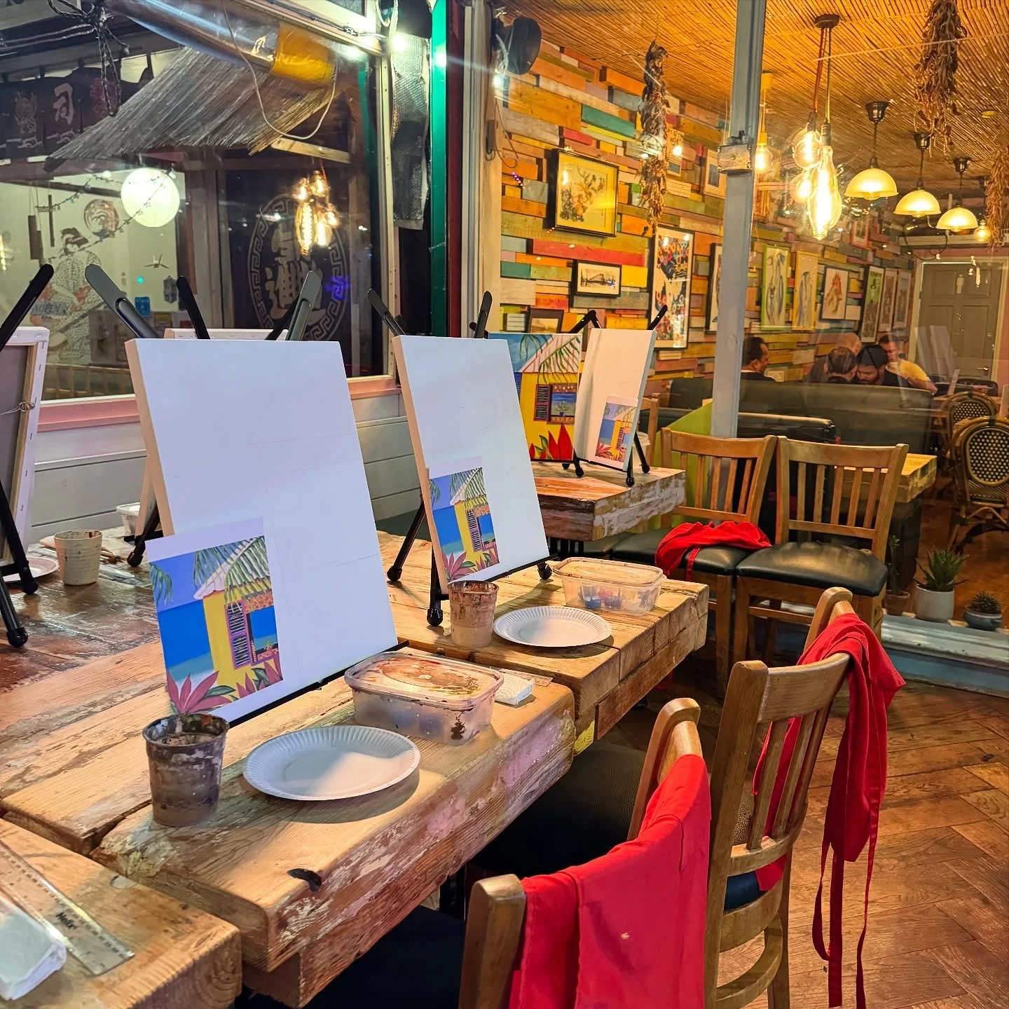 Painting Workshop on a Tuesday eve 🎨 hosted by Nayna 

Are you looking for somewhere to host your event? We&rsquo;ve got plenty of spots available during the week completely FREE 😊 take over the space, we&rsquo;ll provide the food &amp; drinks. 

E