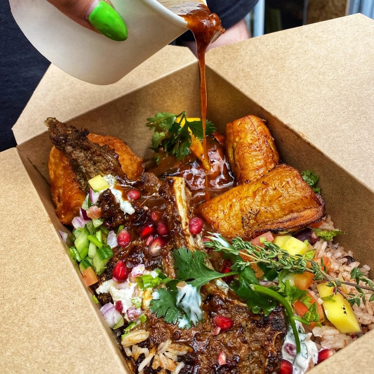 Don&rsquo;t let storm Claudio stop you from indulging 🤤 you can order The Drop straight to you on @deliveroo OR order and collect direct and get &pound;10 off! 

 Delivery up to 7km/4 miles - the food travels well! 

Order directly on our website an
