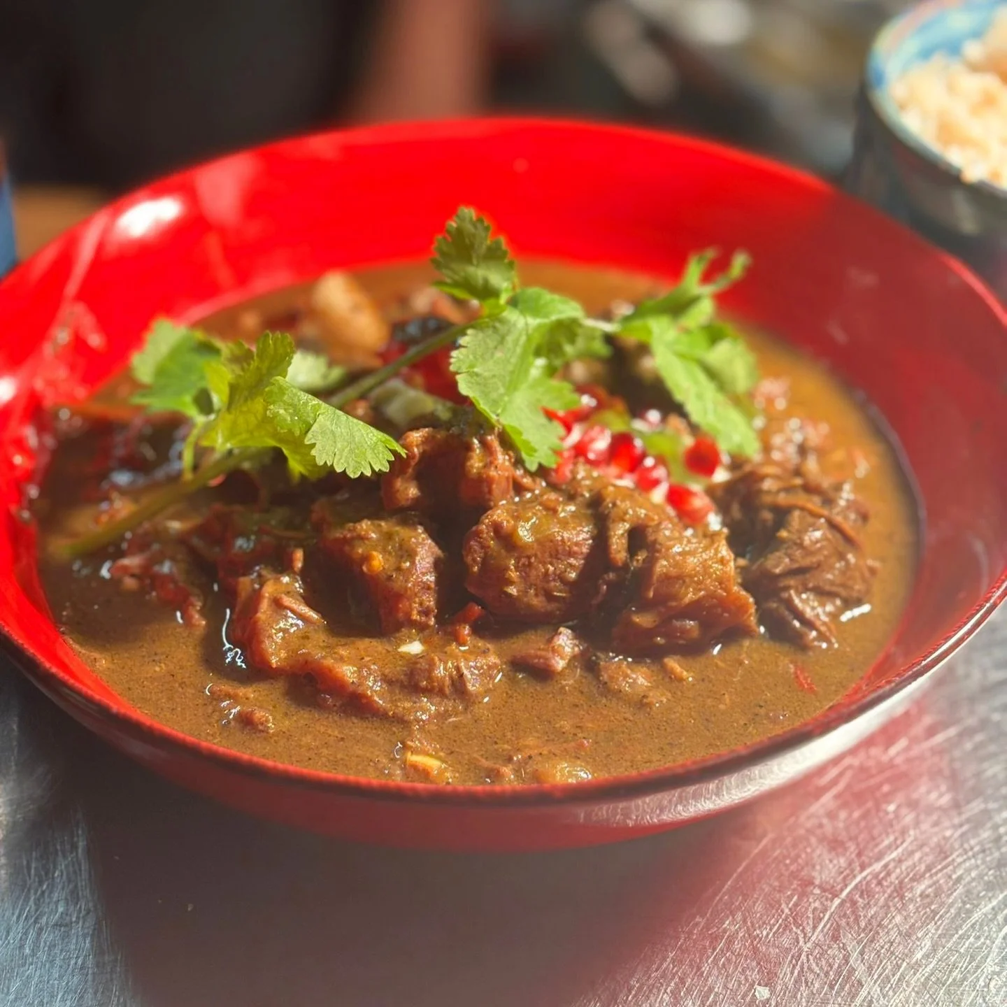 Slow-cooked Jamaican Curry Goat | tender, flavorful, and simmered with love 🇯🇲 🔥

Best seller! 

Under maims