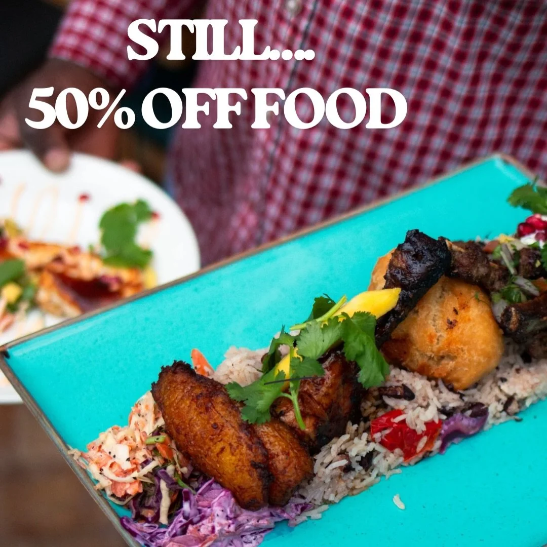 Hello February &hellip; it&rsquo;s still 50% off food throughout the full month (not Valentines Day)

When?
Valid Tuesdays - Thursday all day 
Friday and Saturday bookings made before 6pm (not after) 

Must use booking code and book in advance, dine 