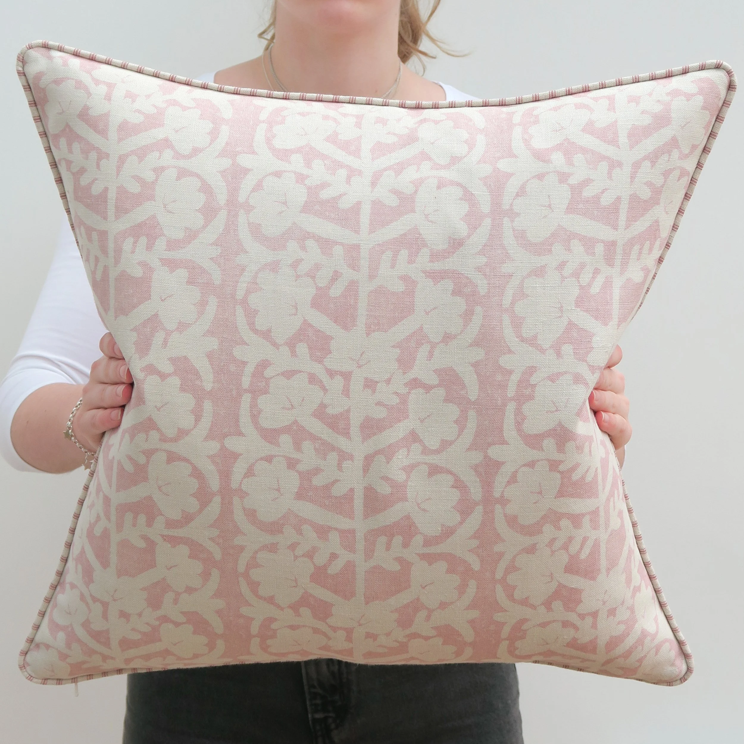 Chalk Pink Blotch Antibes Cushion