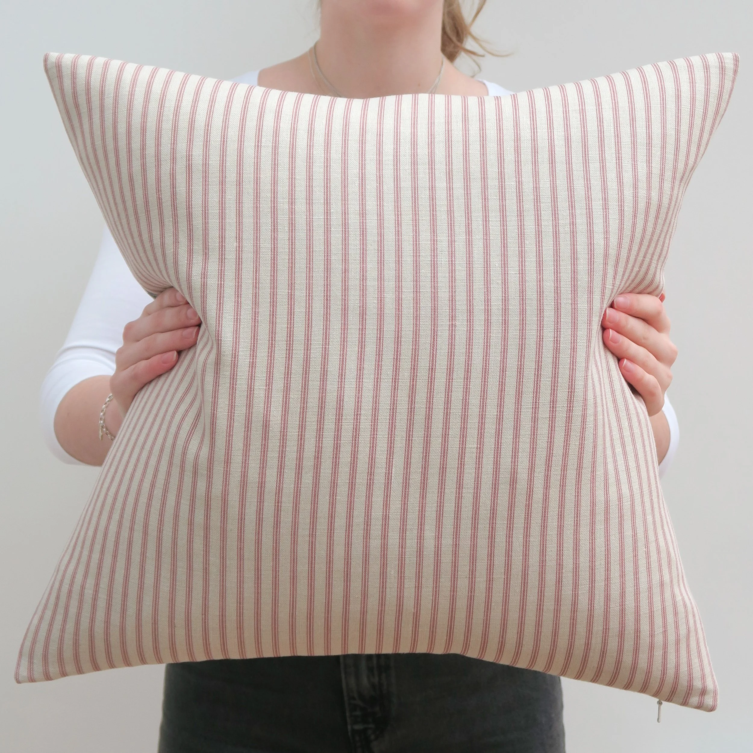 Pink Stone Jermyn Stripe Cushion