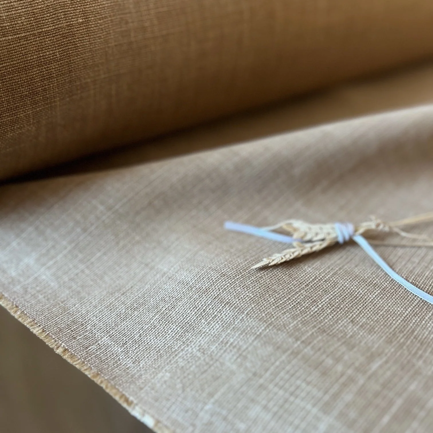 Honeycomb Laundered Luxurious Linen Cushion