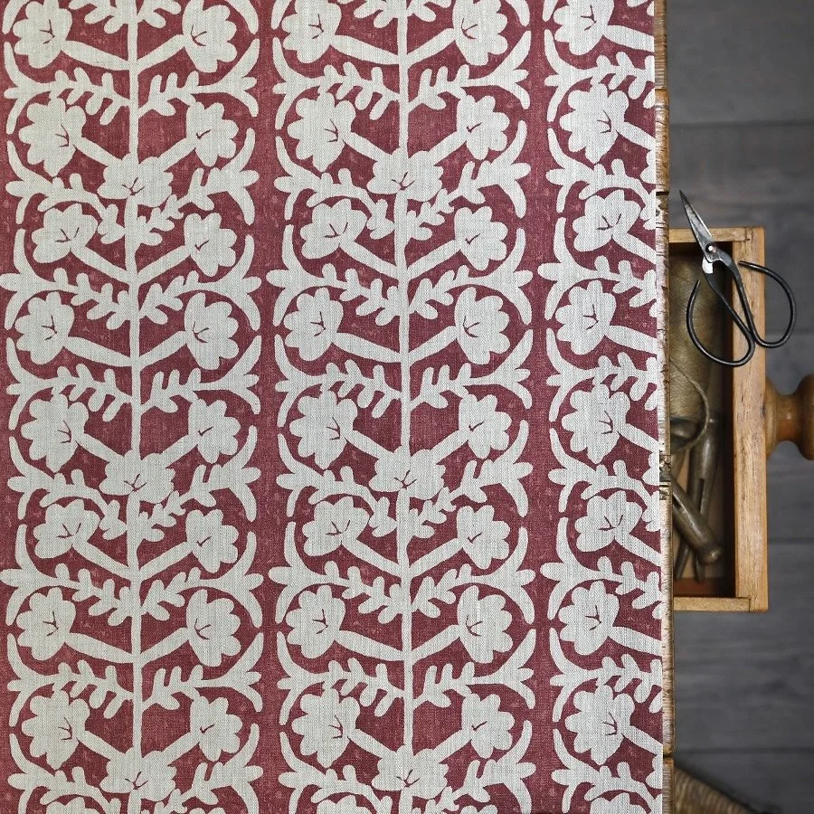 Maroon Blotch Antibes Grande Cushion