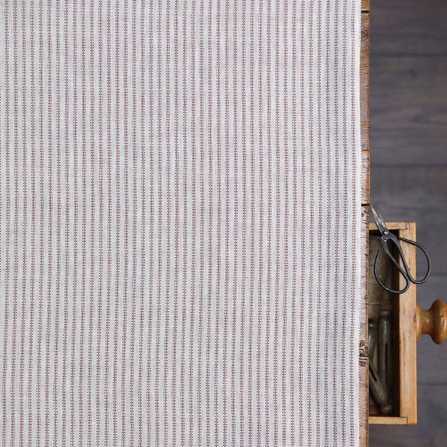 Maroon Poppy Seed Stripe Cushion