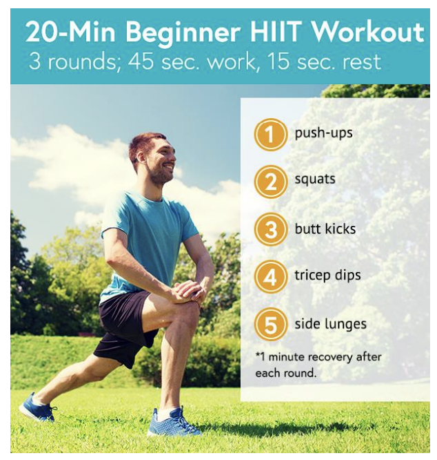 20 Minute Joe Wicks Exercise 20 Minute Hiit Joe Wicks Hiit Workout