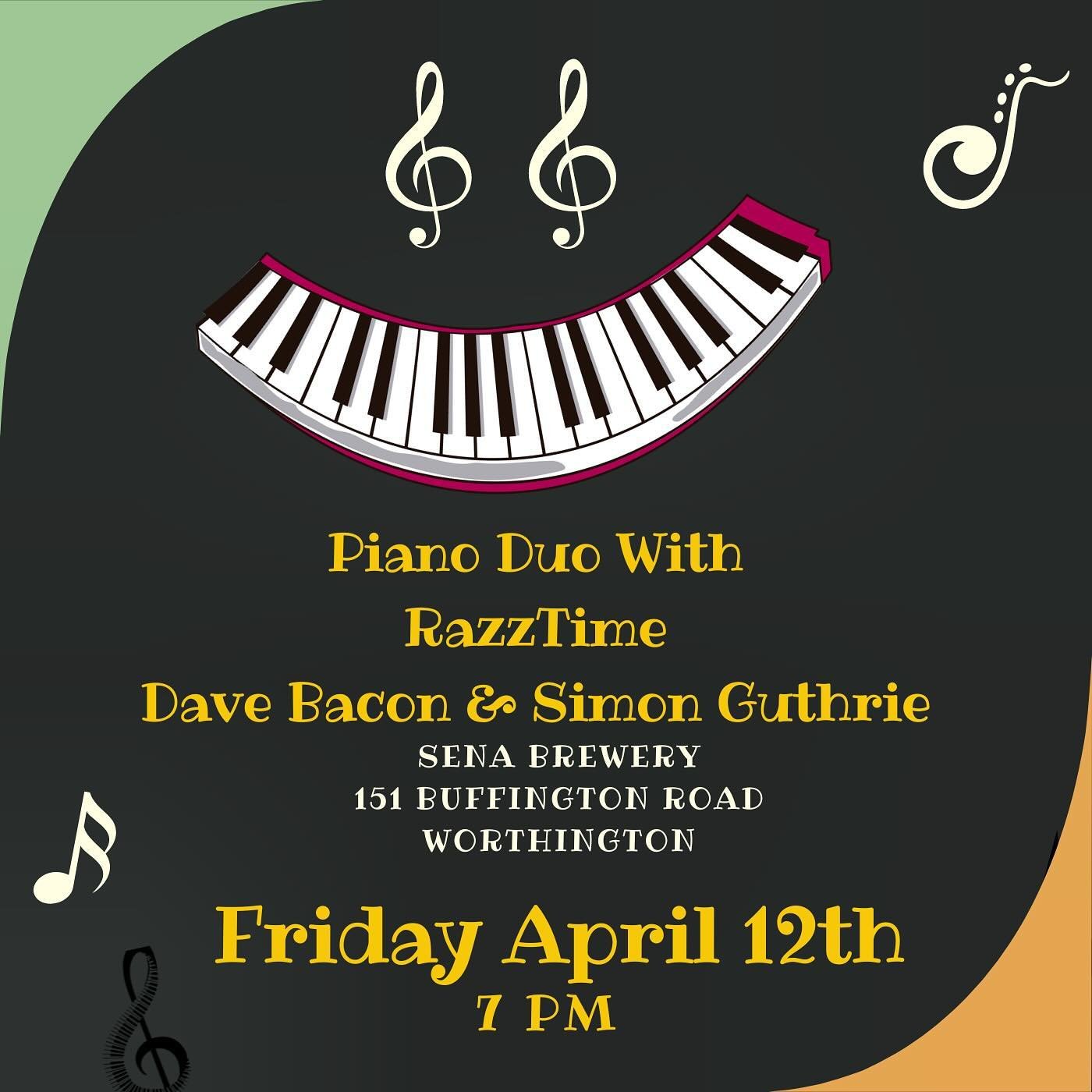 Singer/songwriter/pianist Dave Bacon and pianist Simon Guthrie (Born IV Blues) bring you a medley of original tunes, fusing elements of Ragtime and Bebop with old timey charm and jazzy melodies, as well as some Blues and Rock classics sure to get you