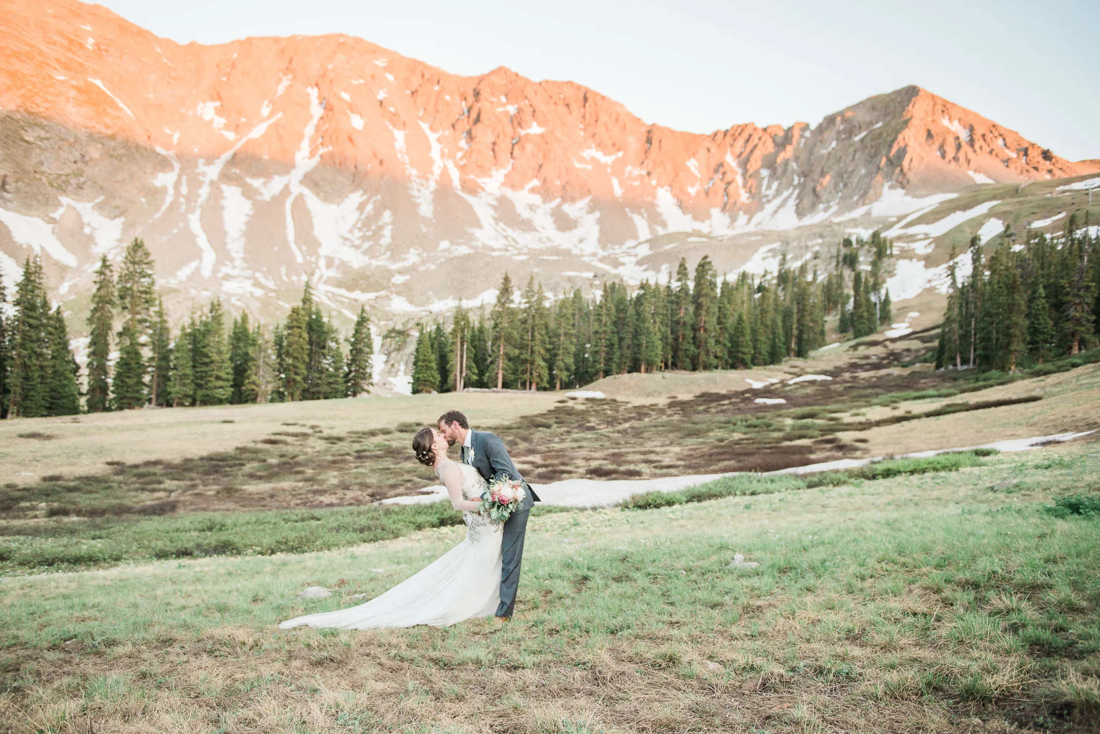 Araphoe Basin Black Lodge Mountain Wedding Photographer