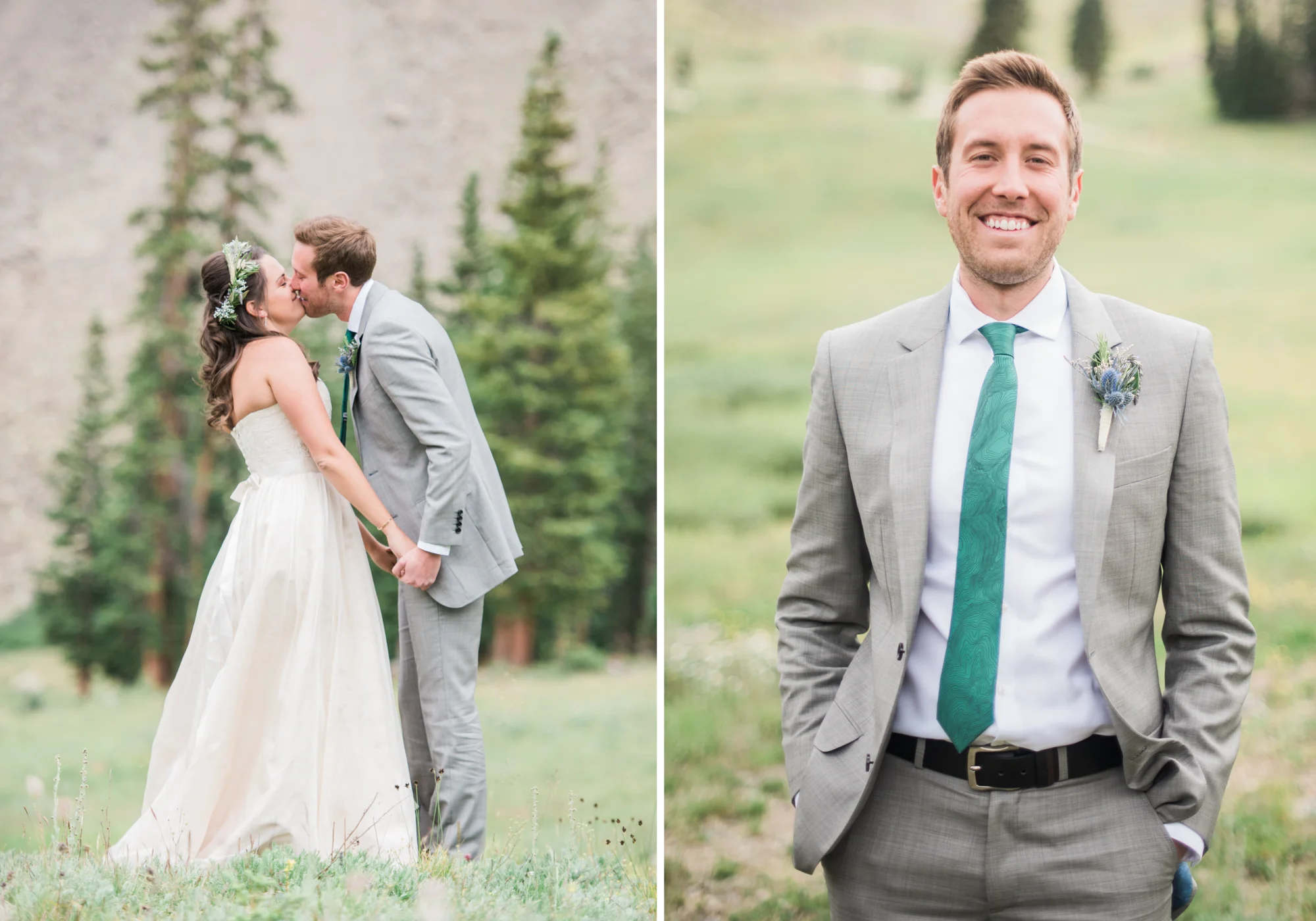 Dreamy groom photography portraits at Arapahoe Basin, Keystone, Colorado