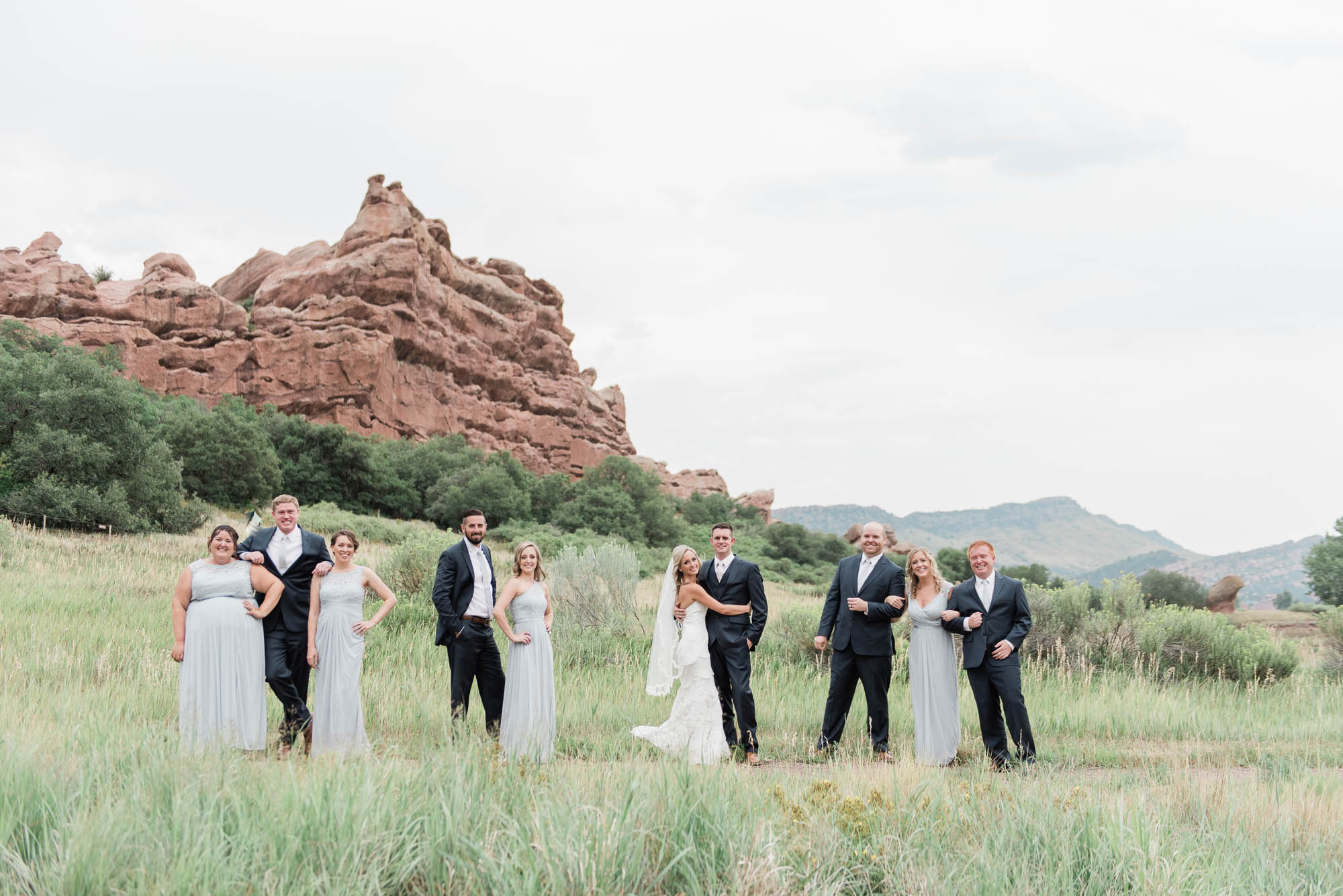 South Valley Park Bridal Party Photography