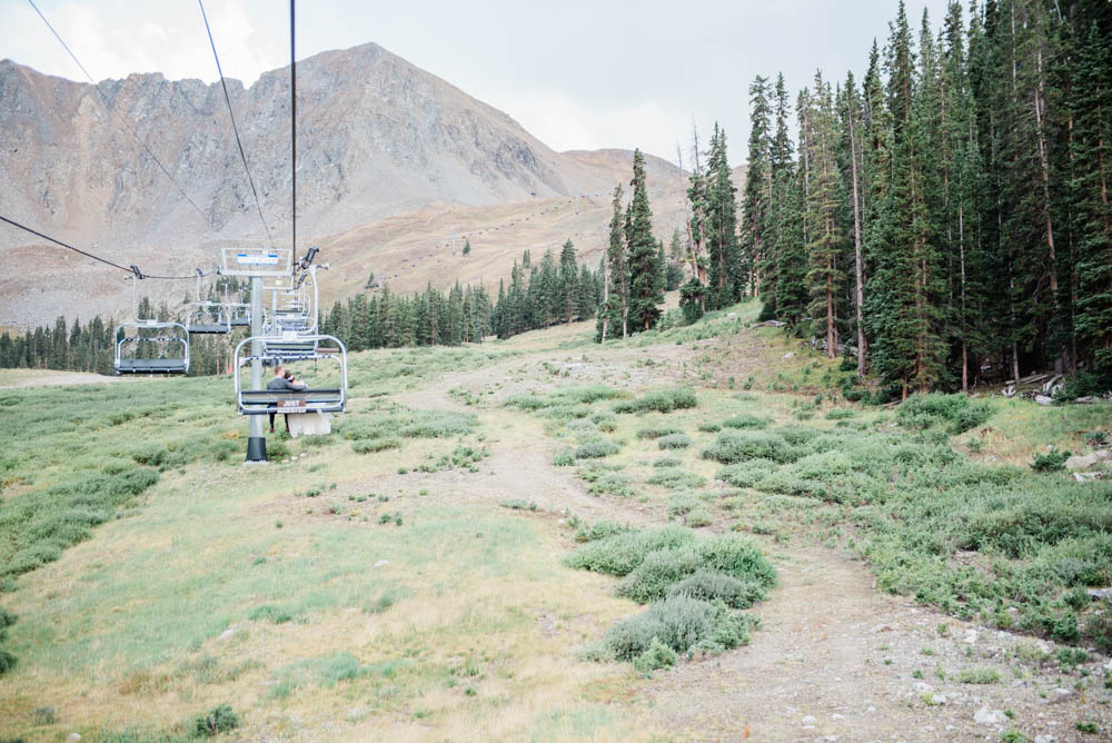 Adventurous Mountain Wedding Chairlift Photography
