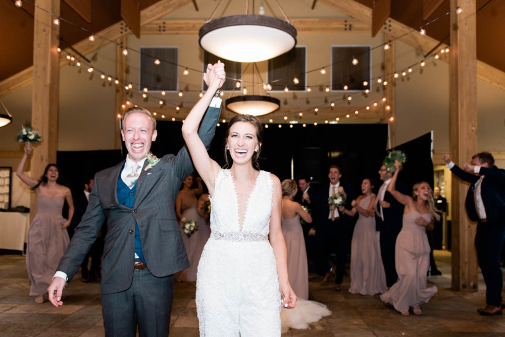 High Alpine Mountain Wedding Reception Grand Entrance