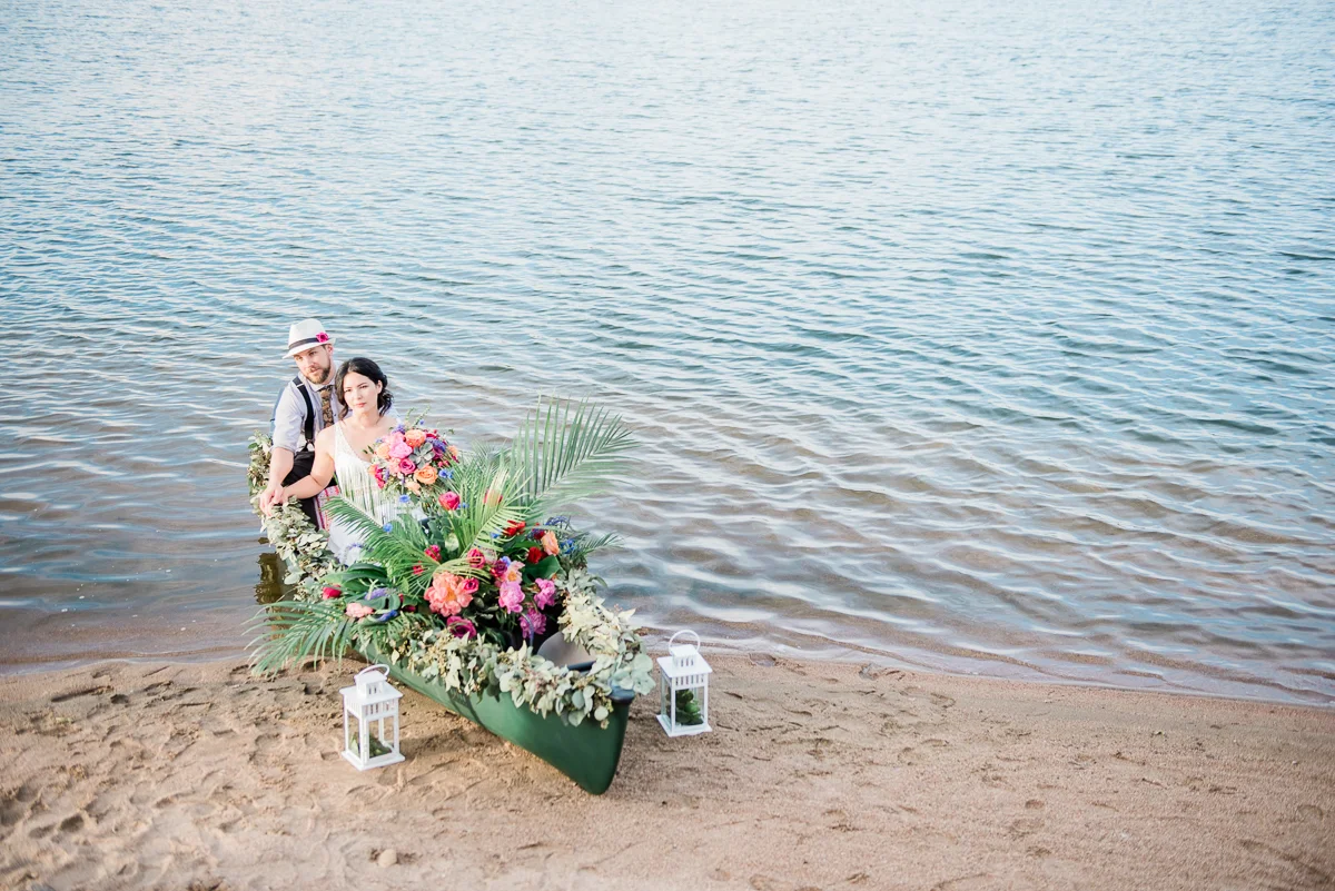 Colorado Boho Beach Elopement
