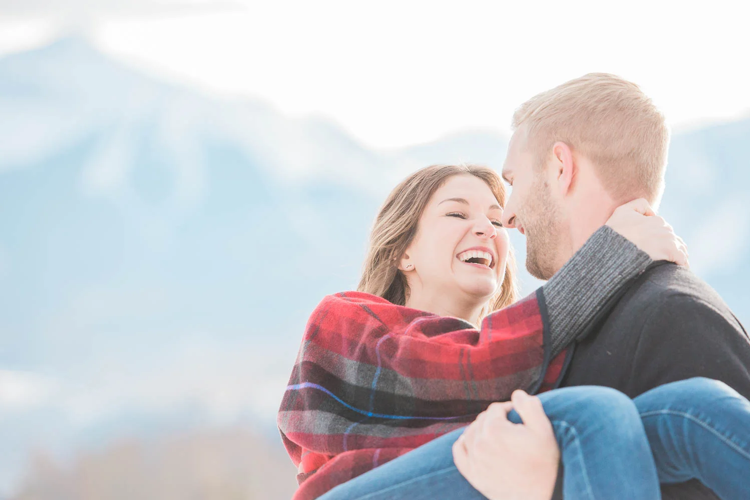 Telluride Snow Adventure Engagement Photography