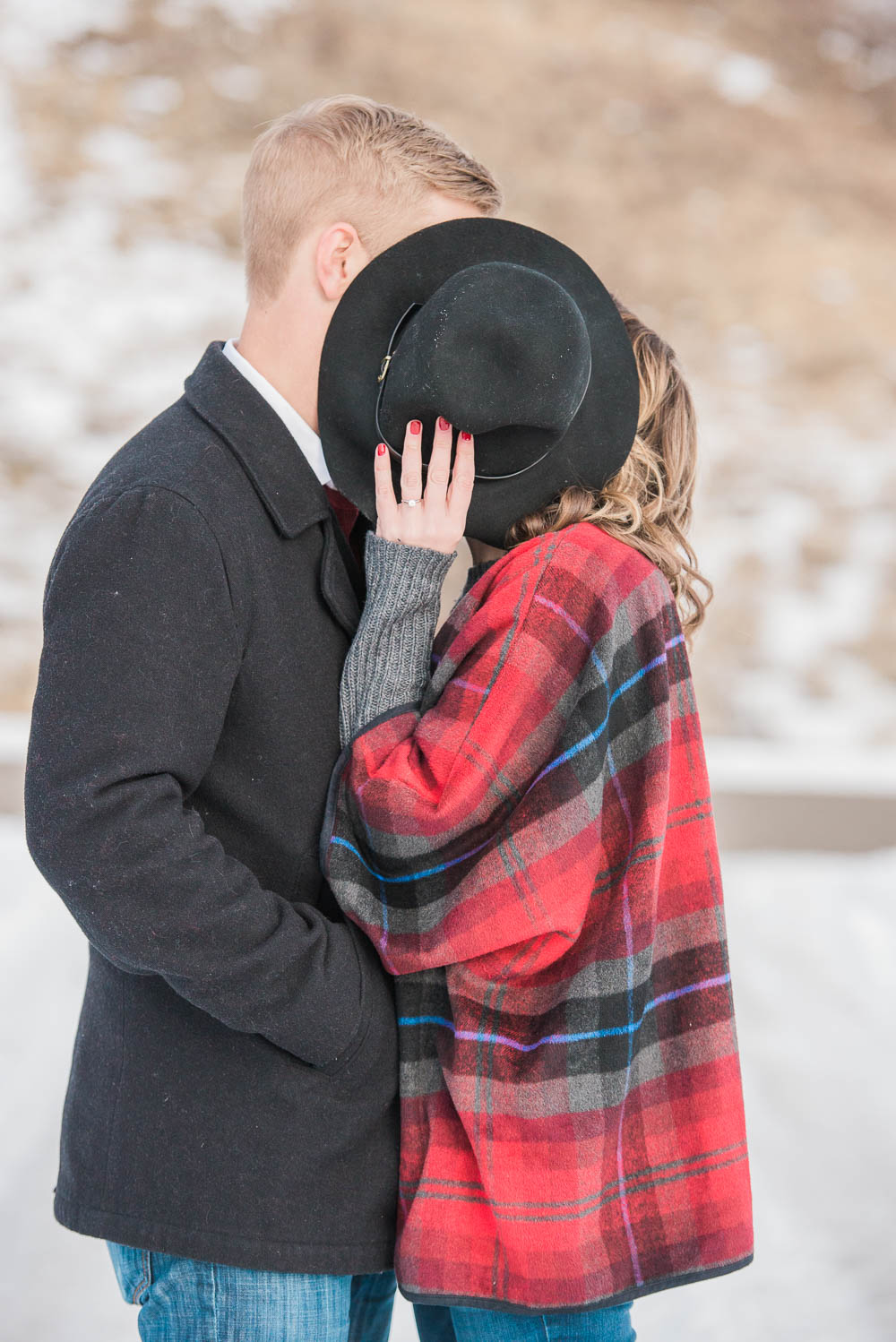 Telluride Snow Adventure Engagement Photography