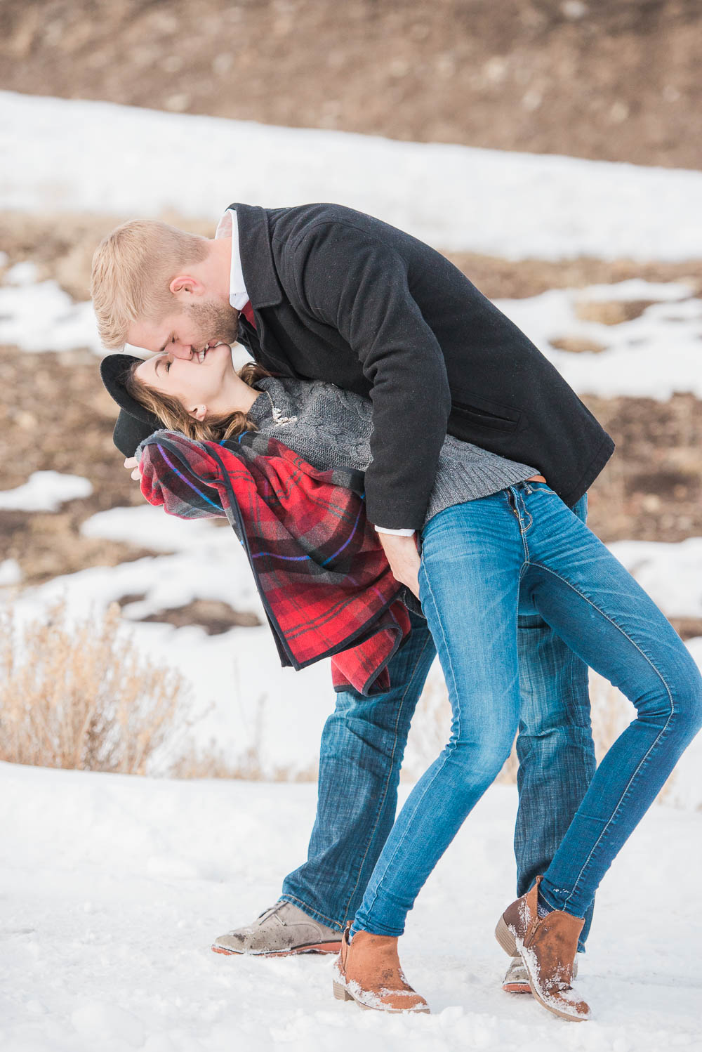 Telluride Snow Adventure Engagement Photography