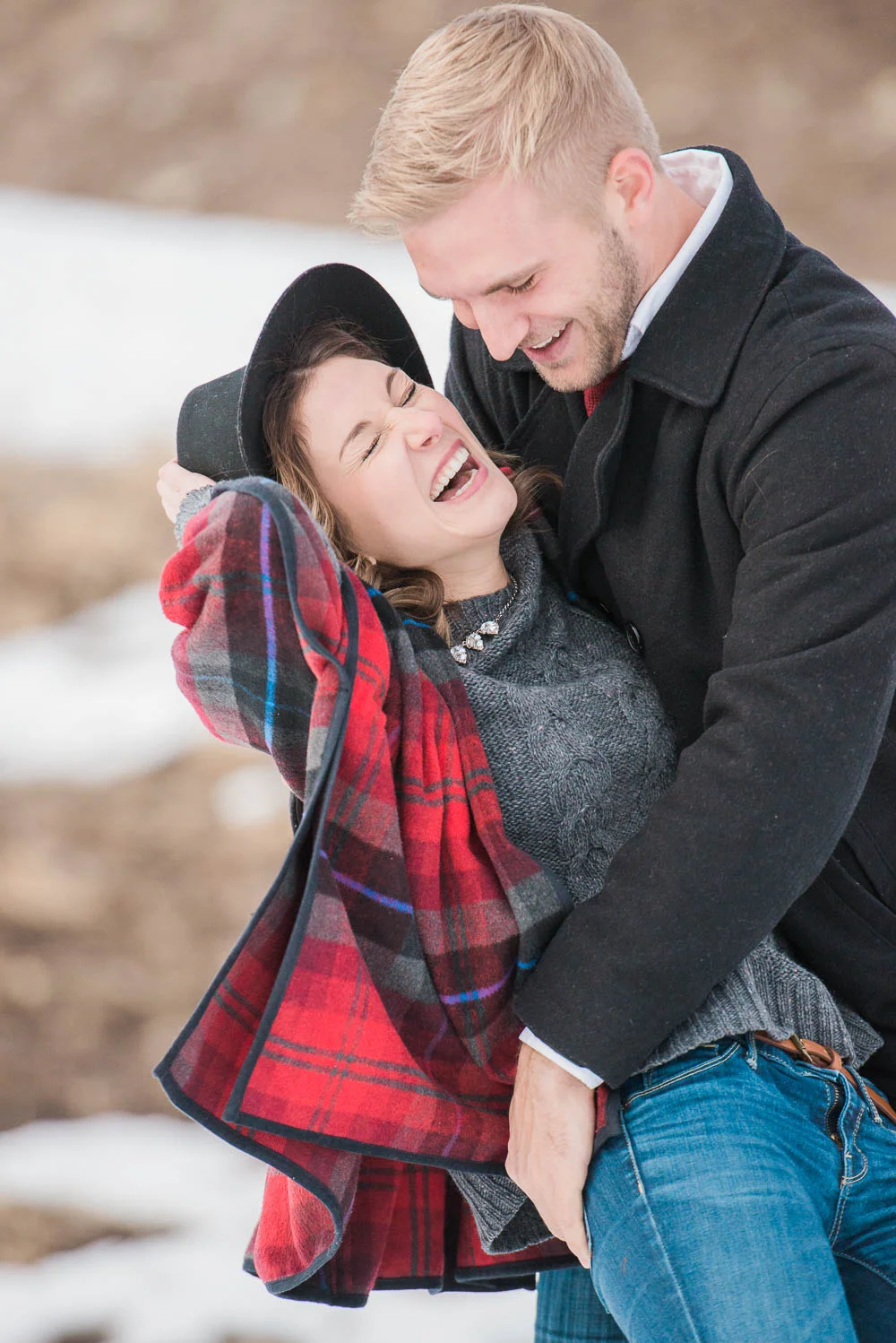 Telluride Snow Adventure Engagement Photography
