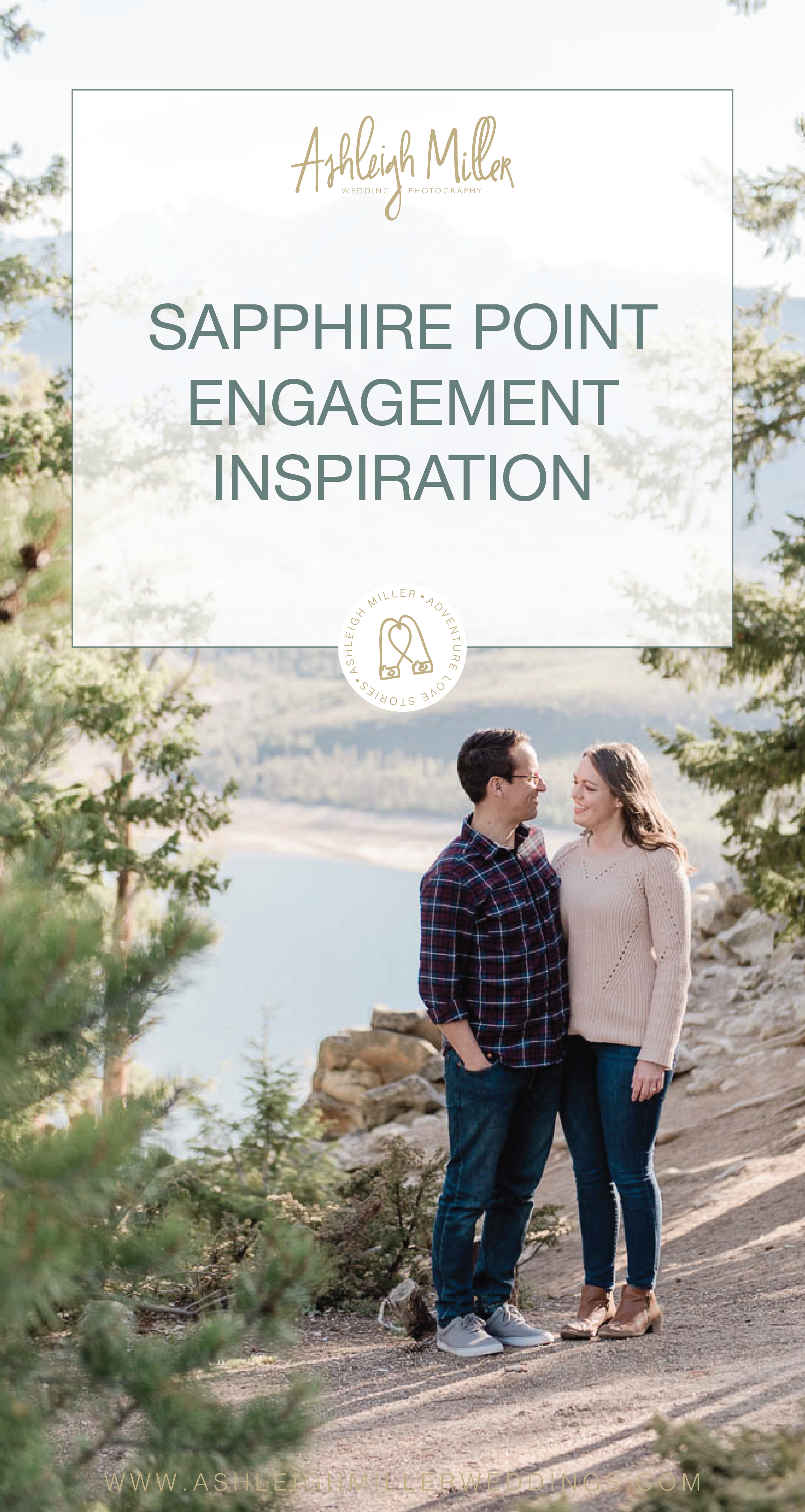 Colorado hiking adventure engagement session inspiration on a mountain lake. This Sapphire Point Engagment Session was perfect with plaid, sweaters, jeans, alpine lake, forests and love. Ashleigh Miller Wedding and Elopement Photographer serving Denver, Breckenridge, Summit, Dillion, Silverthorn, Telluride, Ouray and Boulder.