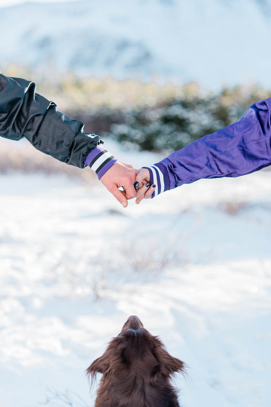 Adventure Engagement Photography Session Loveland Pass Colorado