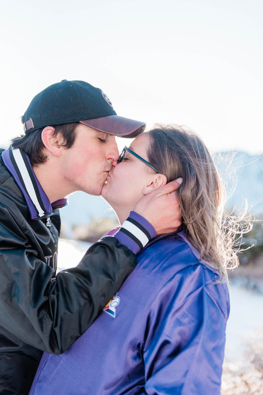 Adventure Engagement Photography Session Loveland Pass Colorado