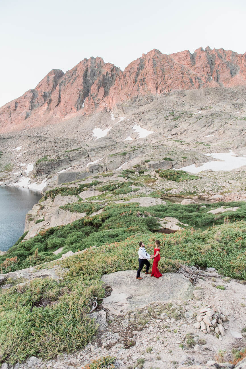 Indian Peaks Wilderness Mountain Adventure Engagement Photography Session