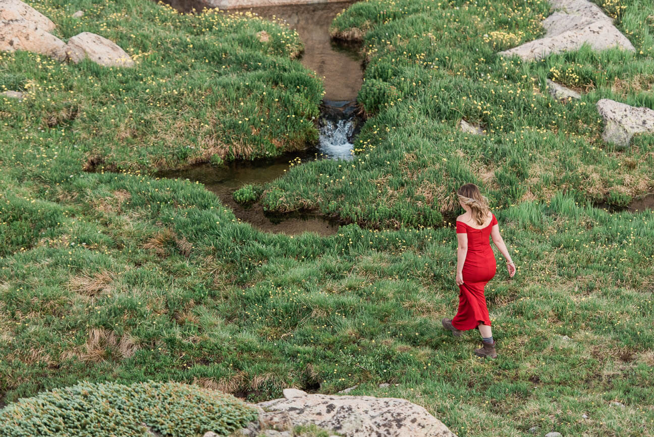 Indian Peaks Wilderness Mountain Adventure Engagement Photography Session