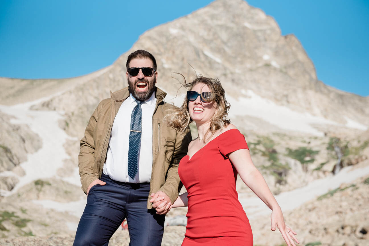 Indian Peaks Wilderness Mountain Adventure Engagement Photography Session