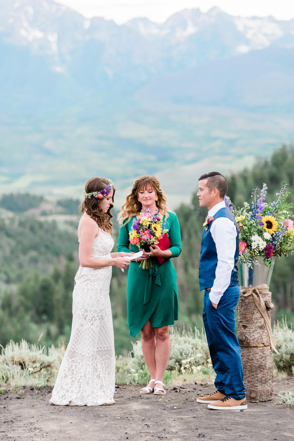 Intimate Colorado Mountain Ute Peak Wedding Photography