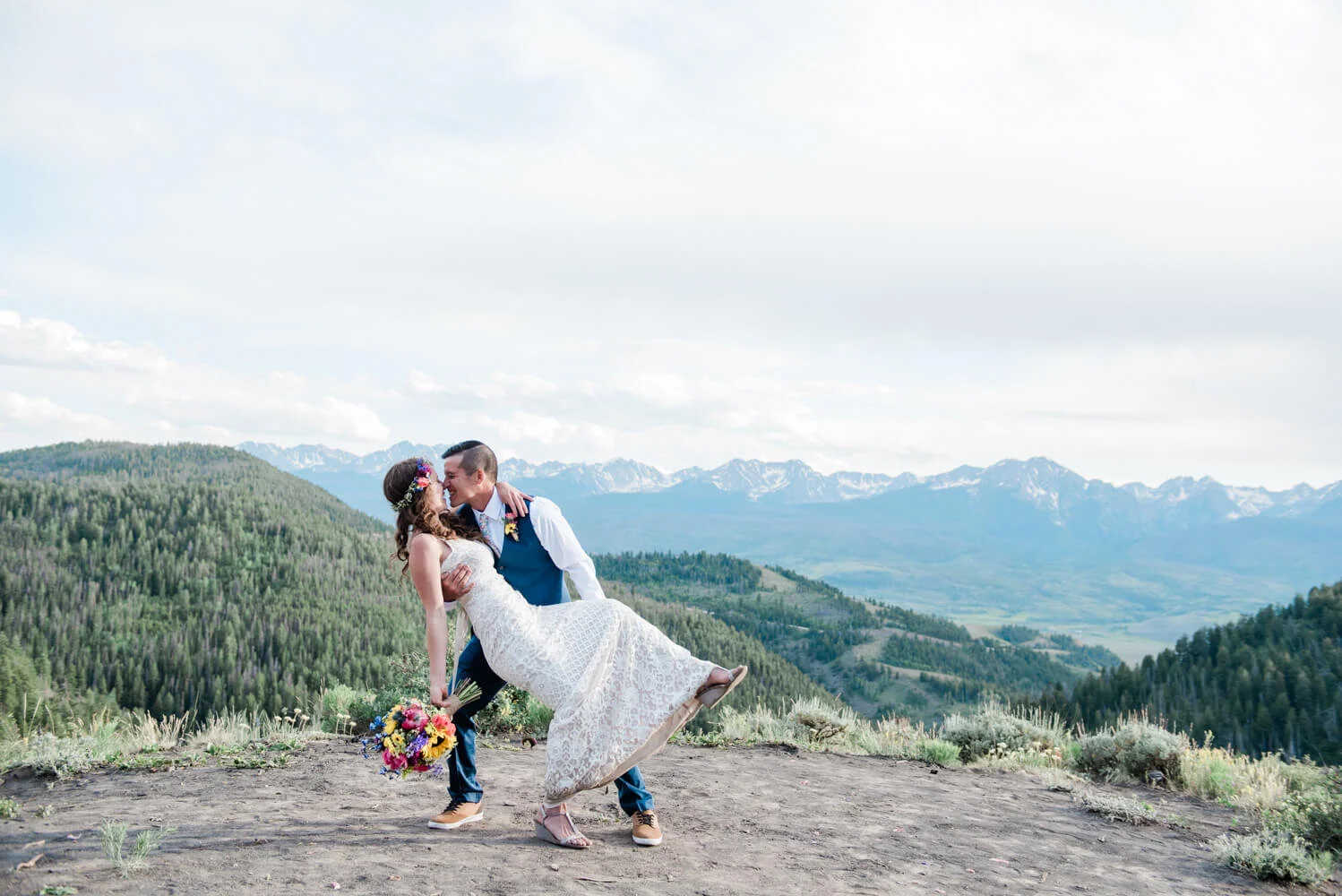 Intimate Colorado Mountain Ute Peak Wedding Photography