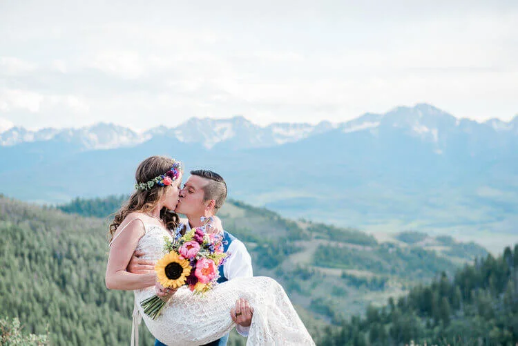 Intimate Colorado Mountain Ute Peak Wedding Photography