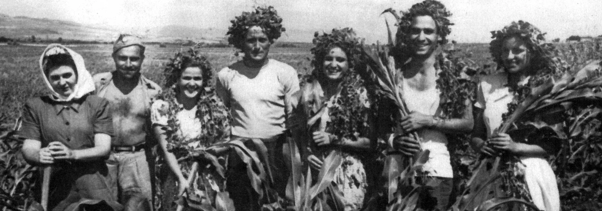 Young Bulgarians on a summer brigade in the early 1950s