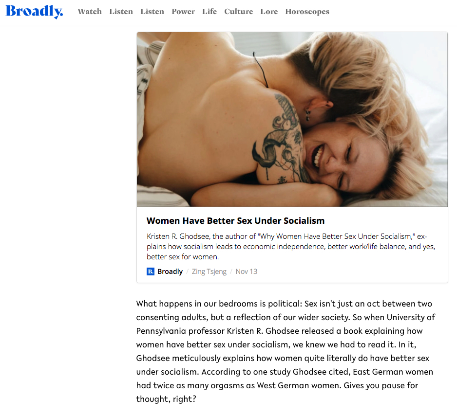 One of Broadlys five best sex stories of 2018 — Kristen R