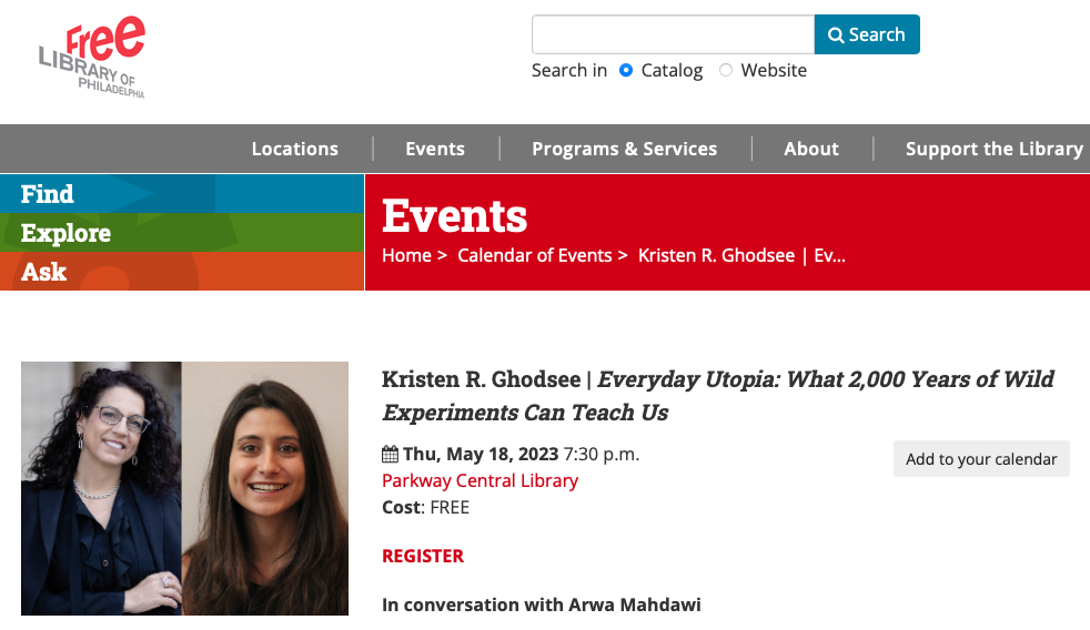 Philadelphia Free Library with Arwa Mahdawi