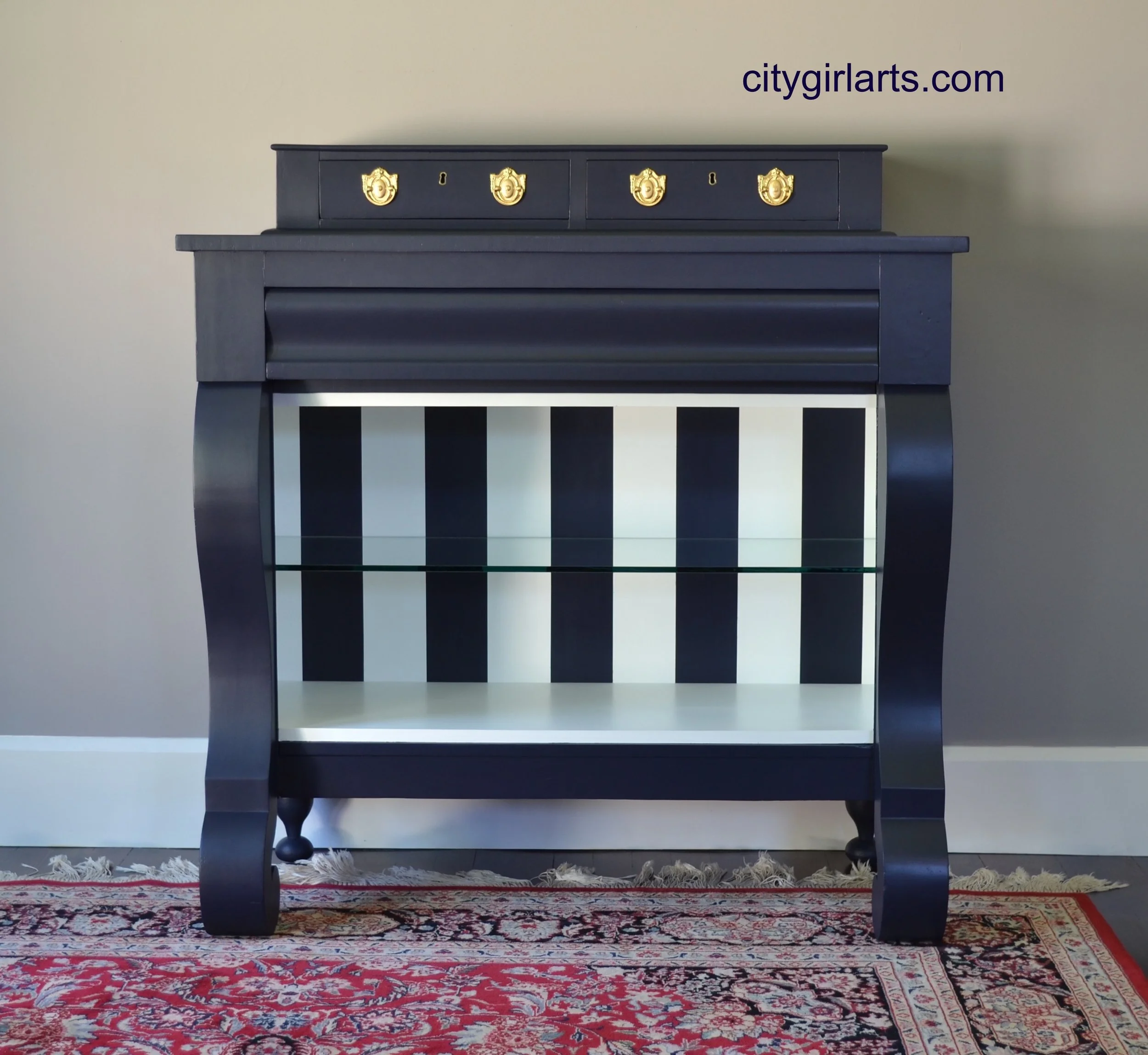 American Empire Conversion: Tumble-Down Dresser to Smart Buffet