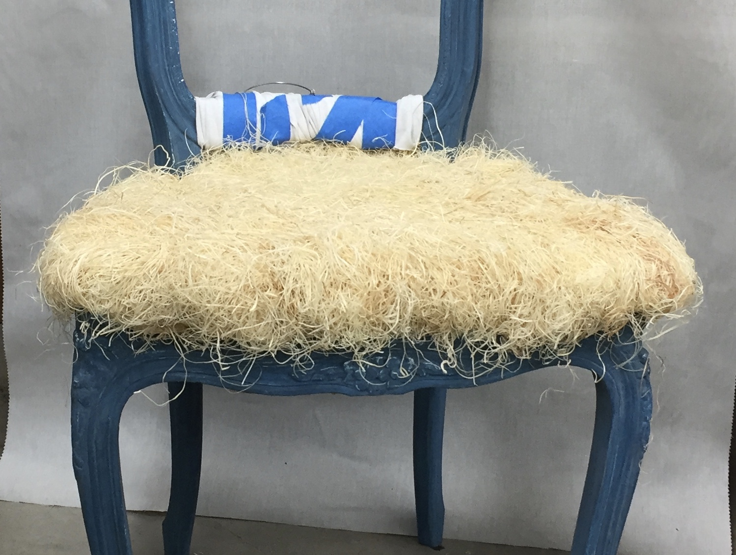 Buckminster Upholstery - Wood wool instead of straw.