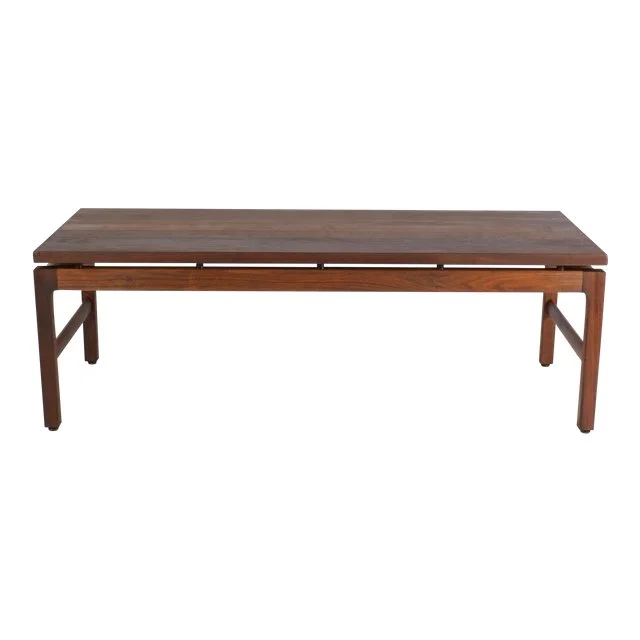 Gunlocke Mid-Century Modern Walnut Coffee Table
