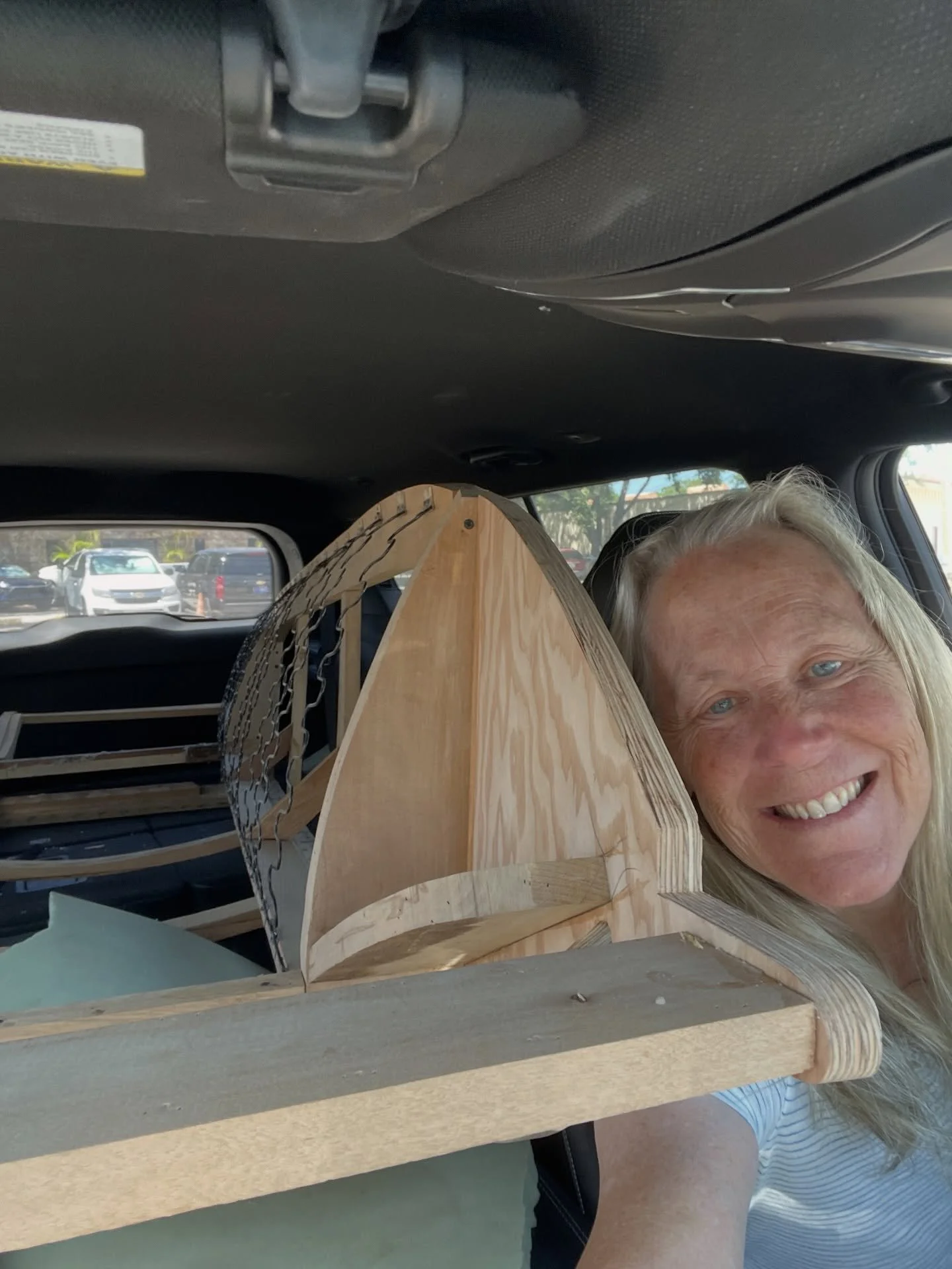 Picked up my next project from the woodworker. It&rsquo;s a gondola sofa from Karpen of California! Mark rebuilt the frame and strengthened the joints. This is going to be fun! Remember my first one?

#karpenofcalifornia #gondola #1957 #upholsteryism