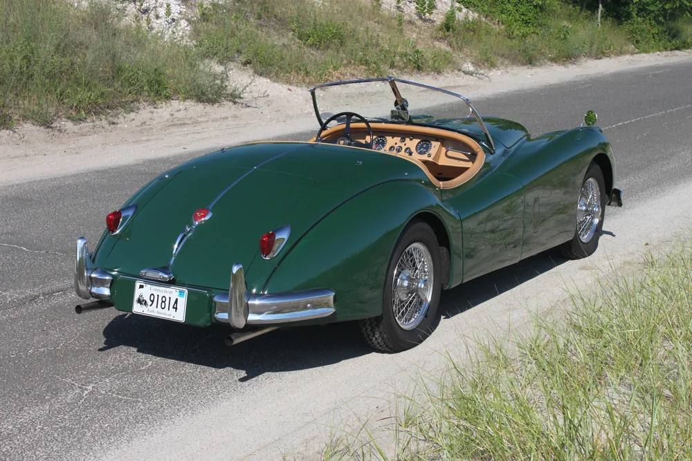 Miniature Eligor Jaguar XK 140 – Drivers Germany, 1/43, Argent, 19 Exemplaires, Neuf