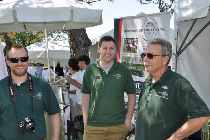 Craig Jr., Brian O. and Craig Sr. on site tending to the exhibitors