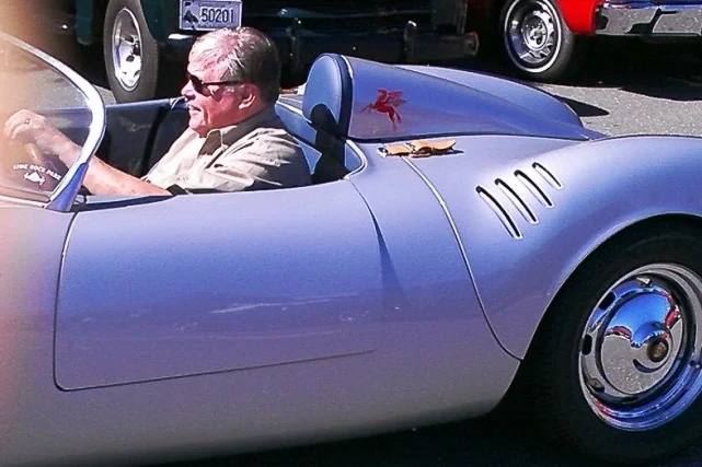 Al Baran in the Porsche