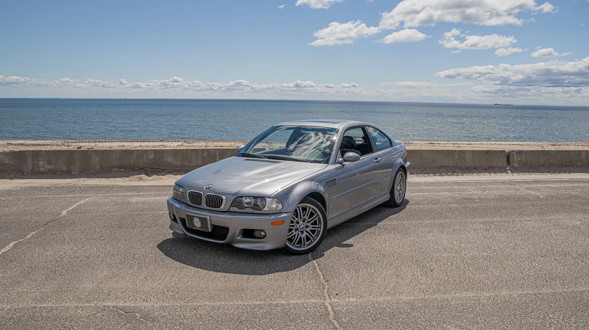 Currently live on Bring a Trailer: this one-owner 2003 BMW M3 Coupe with just 54k miles.

Finished in Silver Gray Metallic over Black Nappa leather and powered by the legendary 333-hp S54 inline-six, this E46 is equipped with the six-speed SMG transm