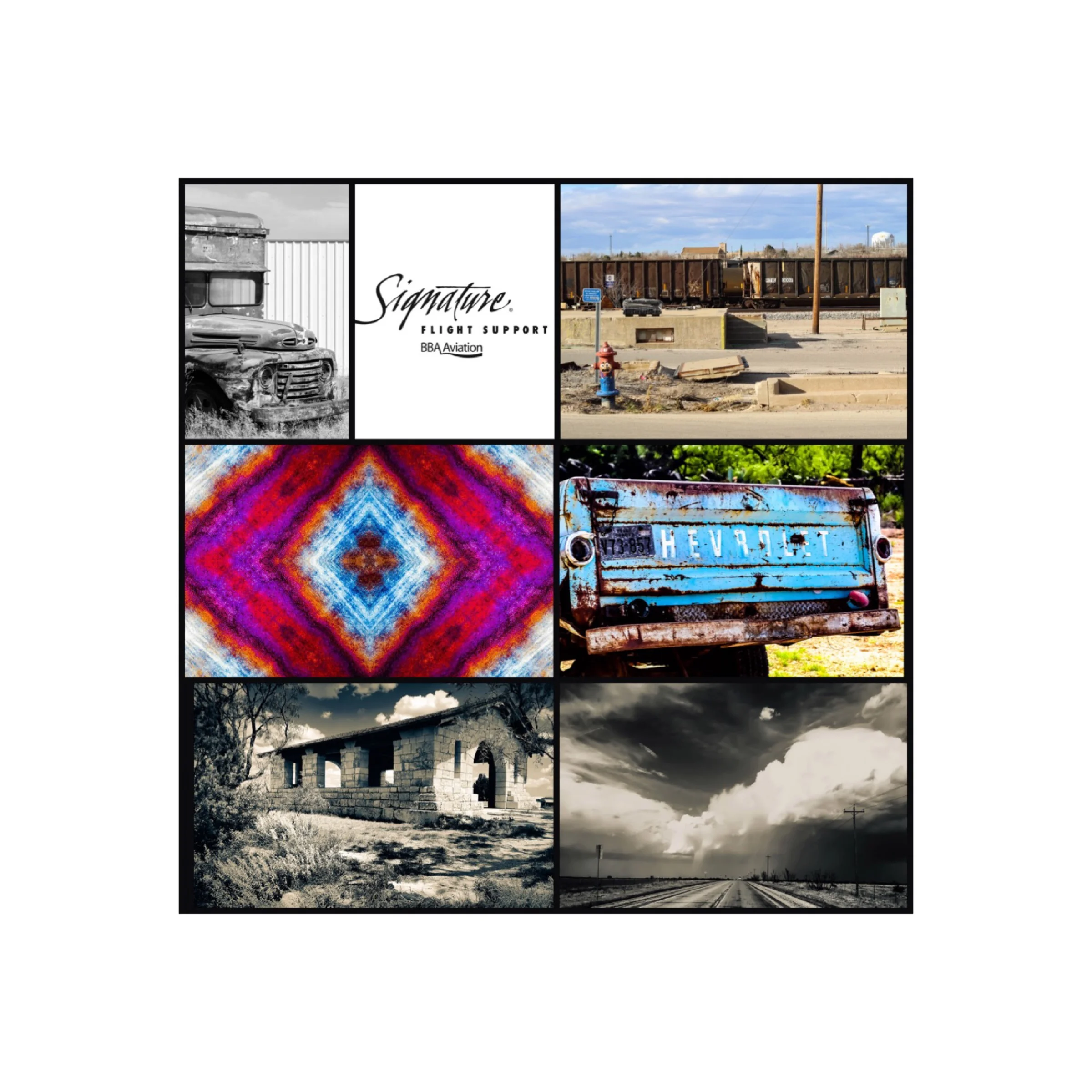 Signature Flight Support MAF - Midland Int’l Airport  Terminal Lobby Photography Display